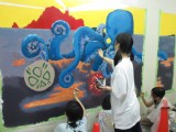 第880回　湘南モノレール江の島駅の壁画制作で美術部員が活躍！