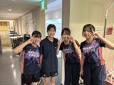 卓球部高校女子　シングルス・ダブルスで新人戦県大会出場！